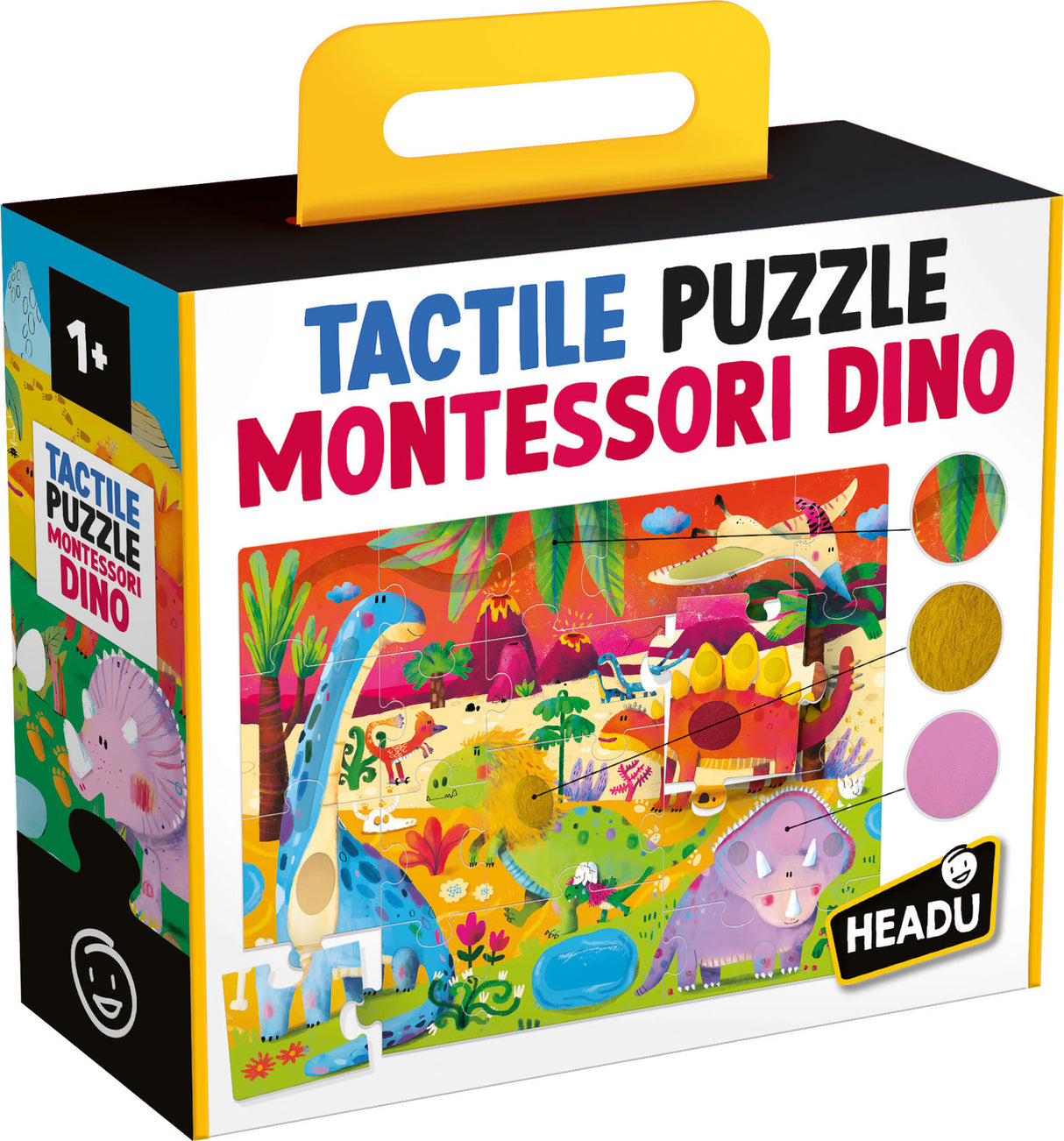 Tactile Puzzle Montessori Dino