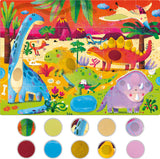 Tactile Puzzle Montessori Dino