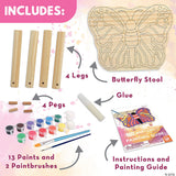 PYO Wooden Stool: Butterfly