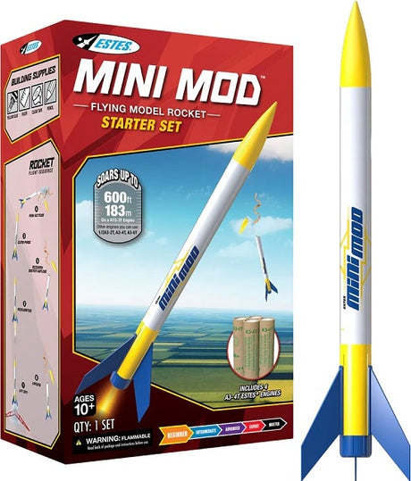 Mini Mod STEM Model Rocket Starter Set