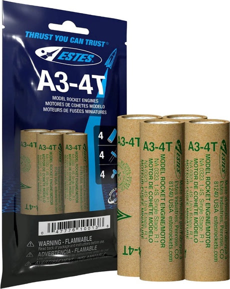 A3-4T Model Rocket Engines (4pk)