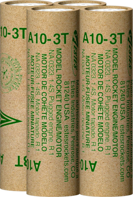 A10-3T Model Rocket Engines (4pk)