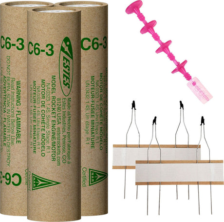 C6-3 Model Rocket Engines (3pk)