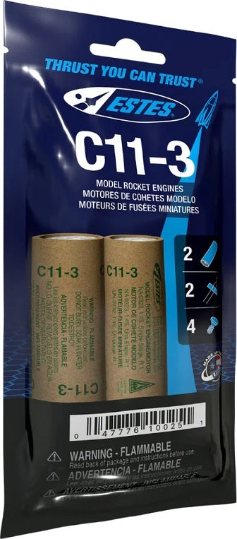 C11-3 Model Rocket Engines (2pk)