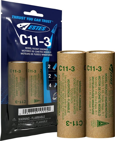 C11-3 Model Rocket Engines (2pk)