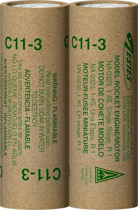 C11-3 Model Rocket Engines (2pk)