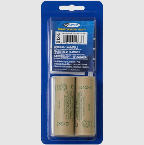 D12-5 Model Rocket Engines (2pk)