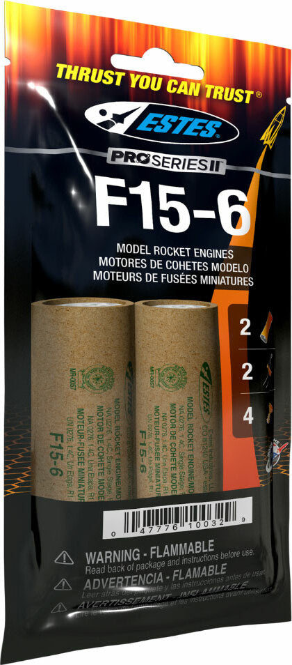 F15-6 29mm Model Rocket Engine (2pk)