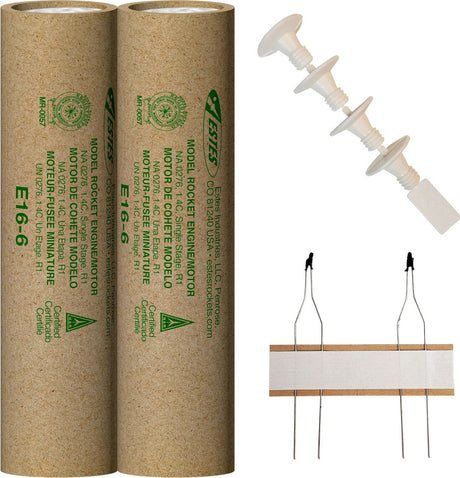 E16-6 29mm Model Rocket Engine (2pk)