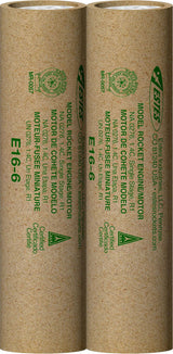 E16-6 29mm Model Rocket Engine (2pk)