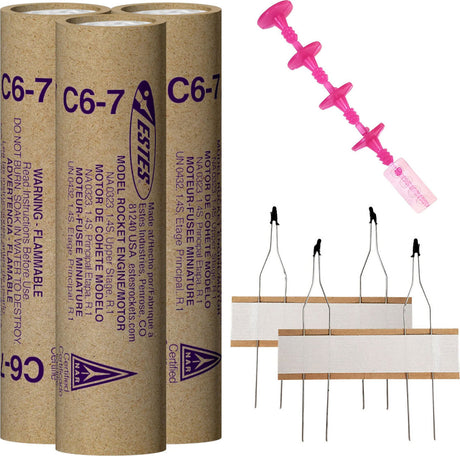 C6-7 Model Rocket Engines (3pk)
