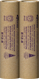 E12-8 Model Rocket Engines, (2pk)
