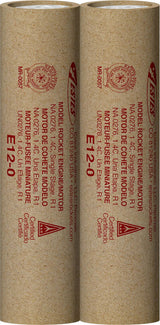 E12-0 Model Rocket Engines, (2pk)