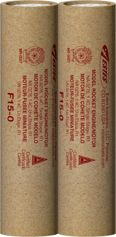F15-0 29mm Model Rocket Engines (2pk)