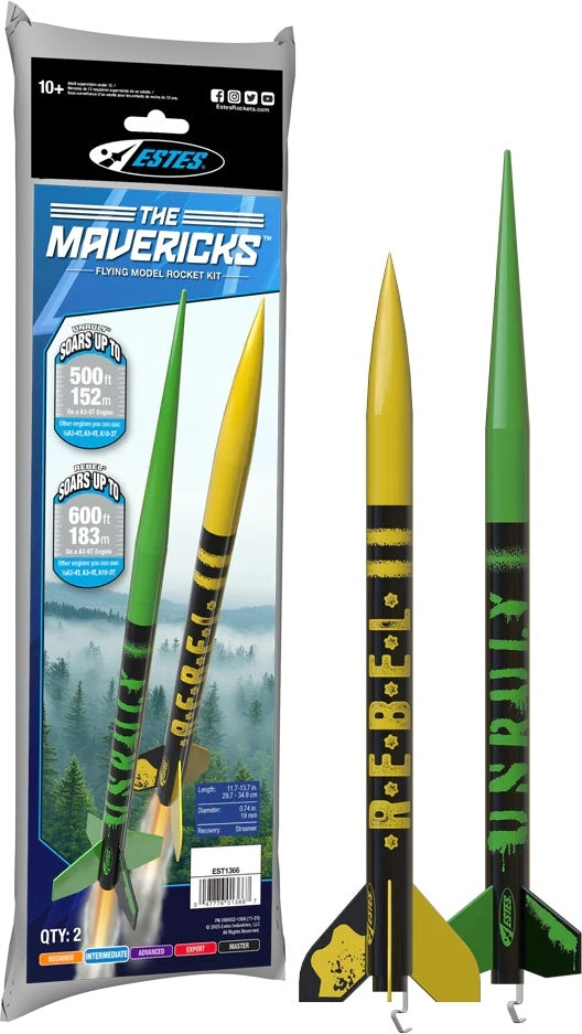 The Mavericks Twin Pack Model Rocket Kit