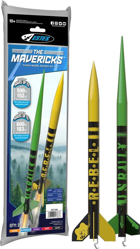 The Mavericks Twin Pack Model Rocket Kit