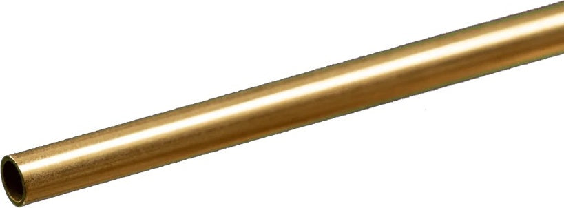 Round Brass Tube: 5/32" OD x 0.014" Wall x 12" Long
