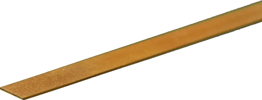 Brass Strip: 0.016" Thick x 1/4" Wide x 12" Long