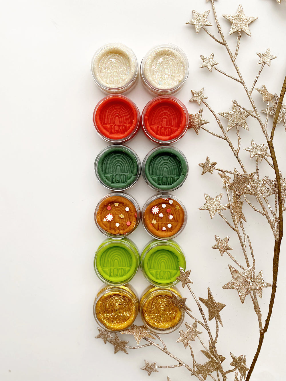 Holiday Mini Rainbow Sensory PlayDough