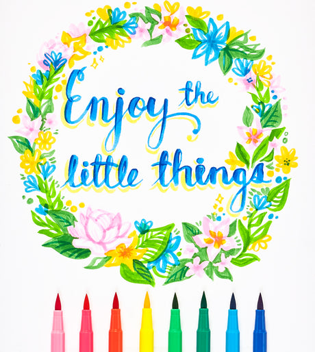 Brilliant Brush Markers