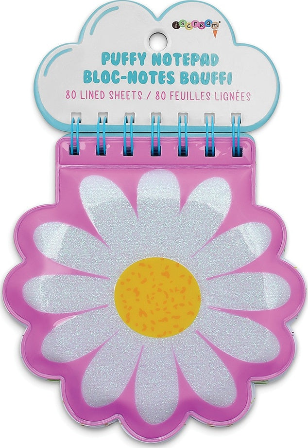 Daisy Gingham Puffy Notebook