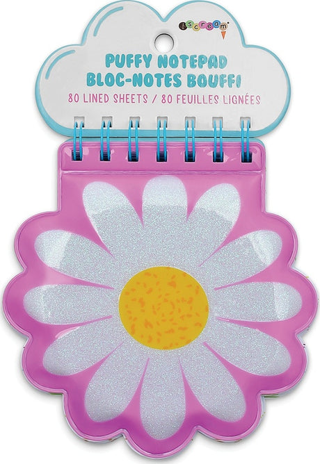 Daisy Gingham Puffy Notebook
