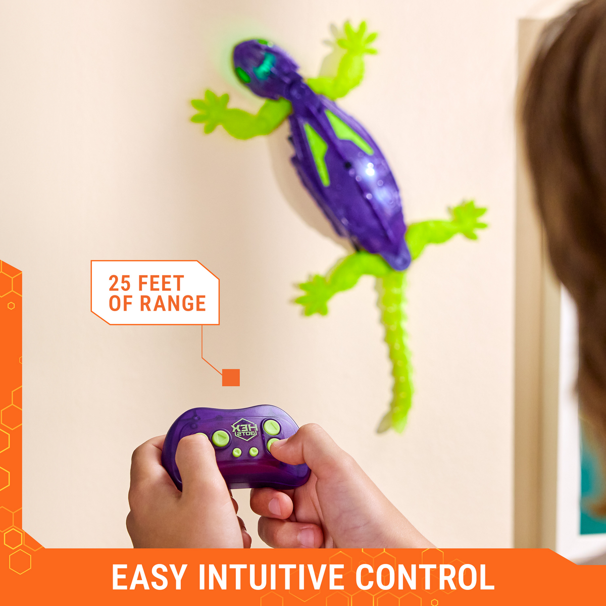 Hex Bots Wall Crawler Glow in the Dark Gecko