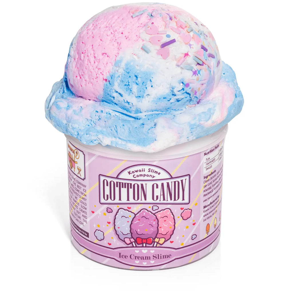 Kawaii Slime Cotton Candy ice cream slime