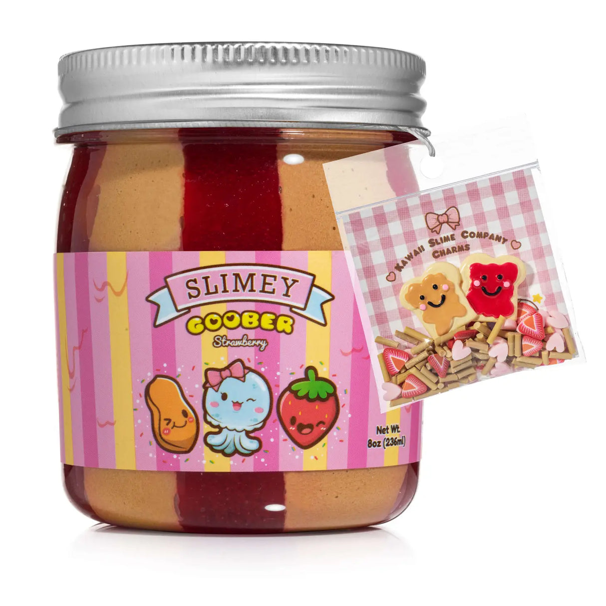 Kawaii Slimey Goober Strawberry Slime
