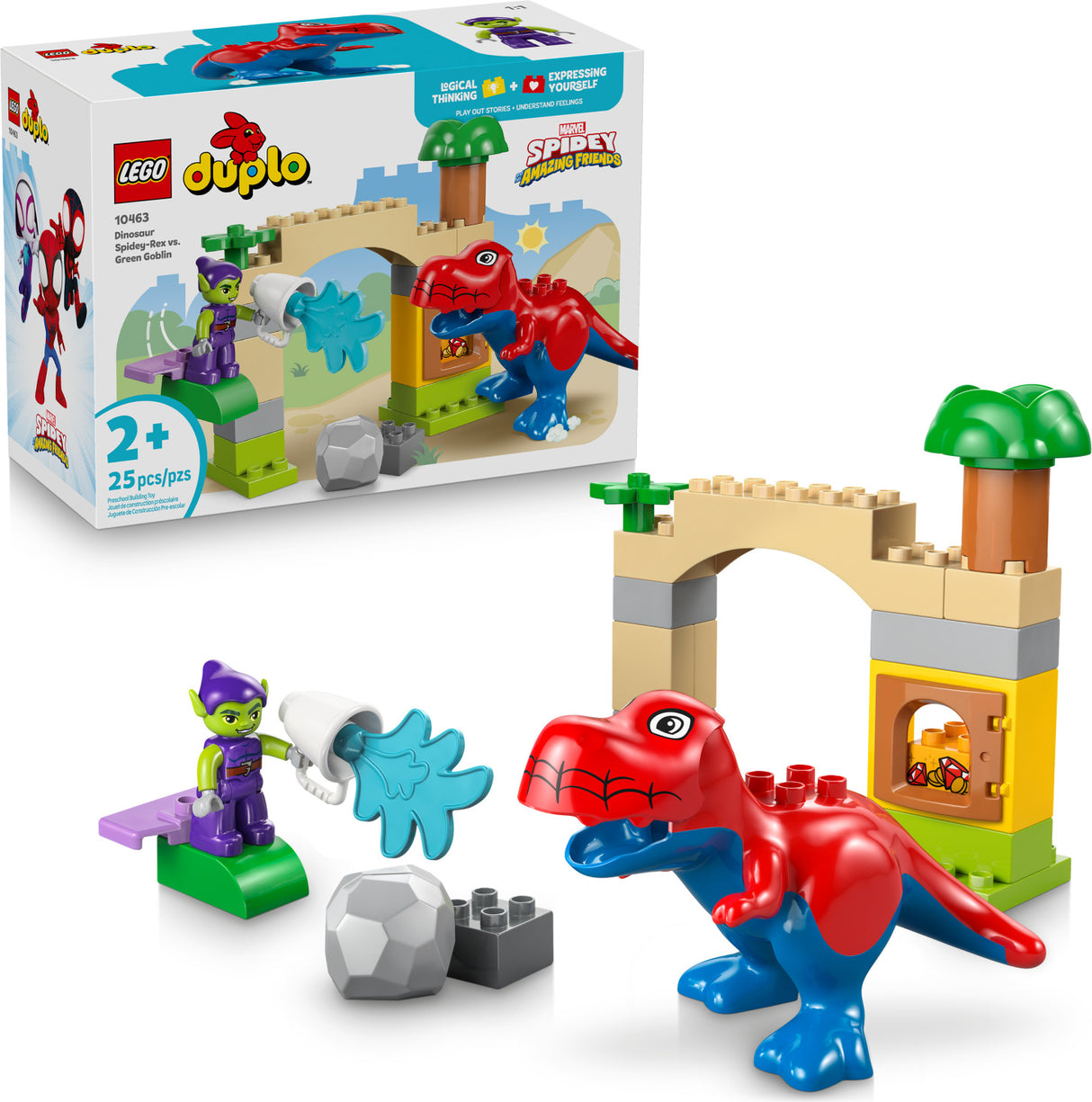 LEGO DUPLO Disney: Dinosaur Spidey-Rex vs. Green Goblin