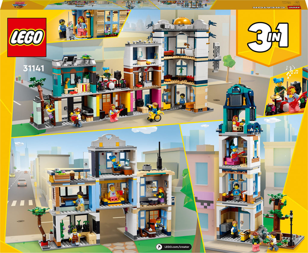 LEGO® Creator 3 in 1 Main Street Building Toy Set