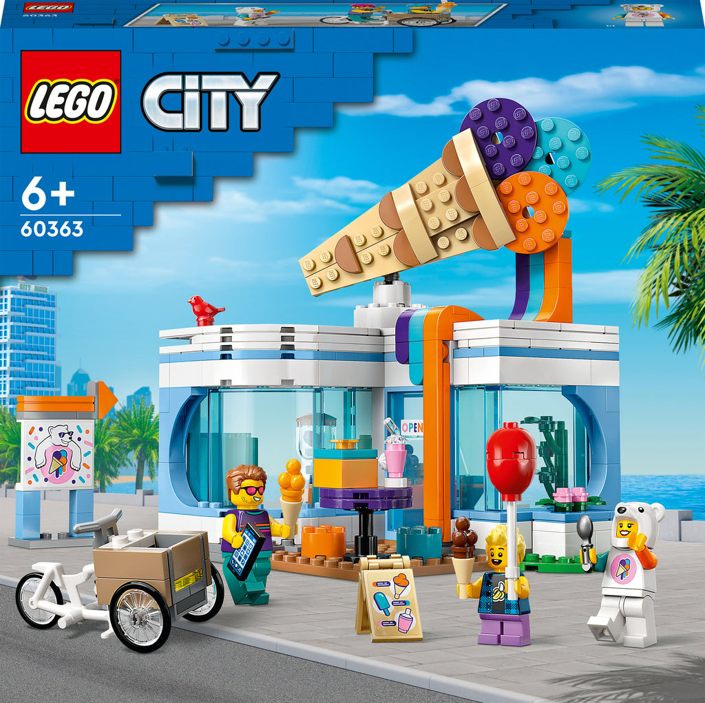 LEGO® City Ice-Cream Shop Set with Toy Bike