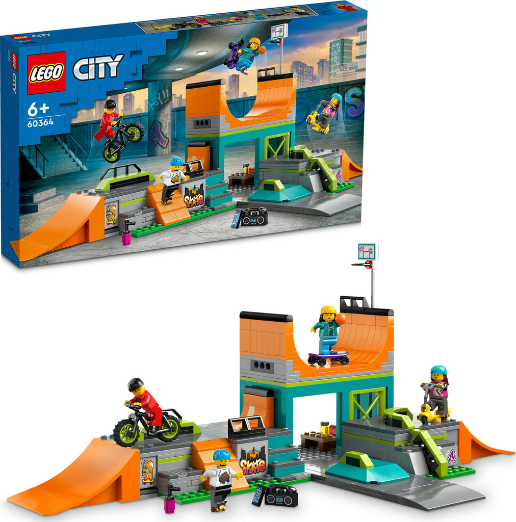 LEGO® City Street Skate Park with Toy Bike