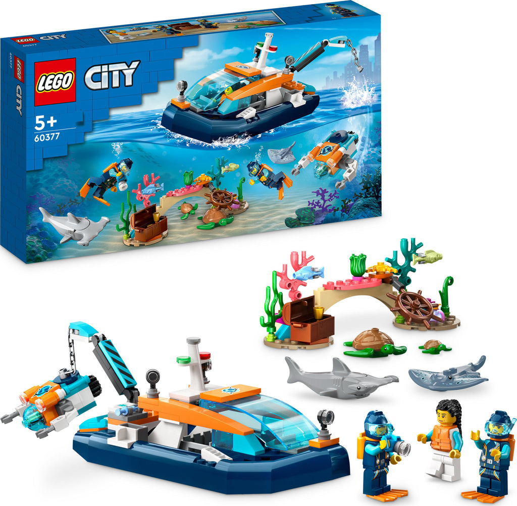 LEGO® City Explorer Diving Boat Toy Ocean Set