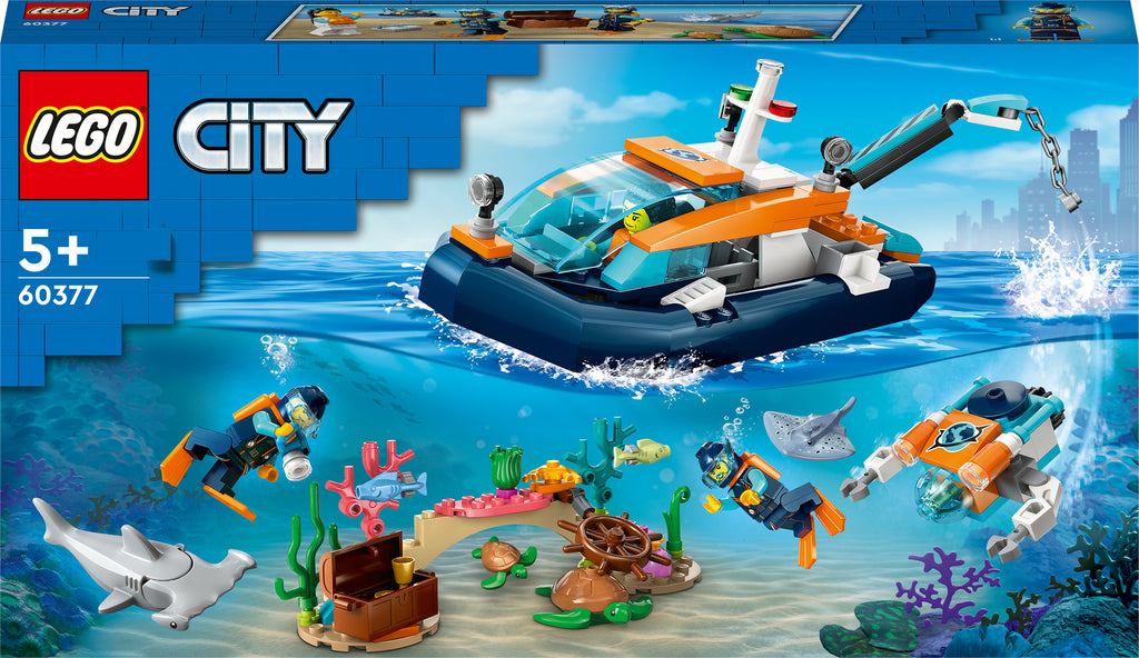 LEGO® City Explorer Diving Boat Toy Ocean Set