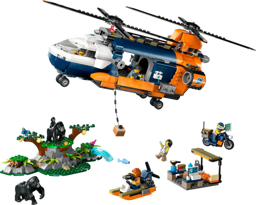 LEGO City Exploration: Jungle Explorer Helicopter at Base Camp