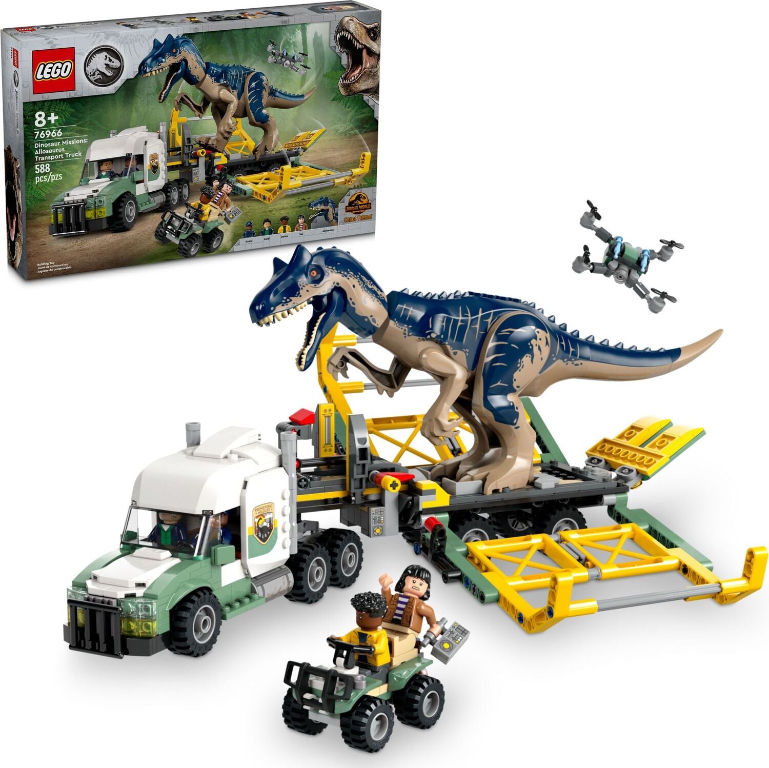 LEGO Jurassic 76966 Dino Missions: Allosaurus Transport Truck