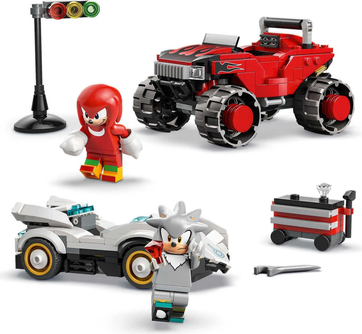 LEGO Sonic: Silver's Car vs. Knuckles' Monster Truck