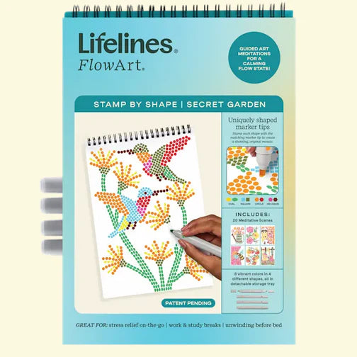 Lifelines Flowart Stamp by Shape Secret Garden