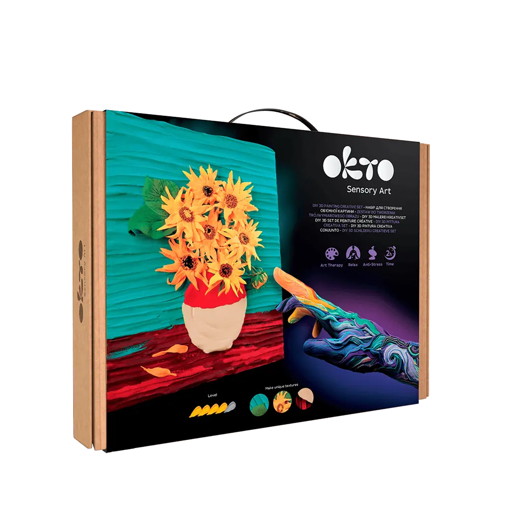 OKTO DIY 3D Painting Set Sunflowers
