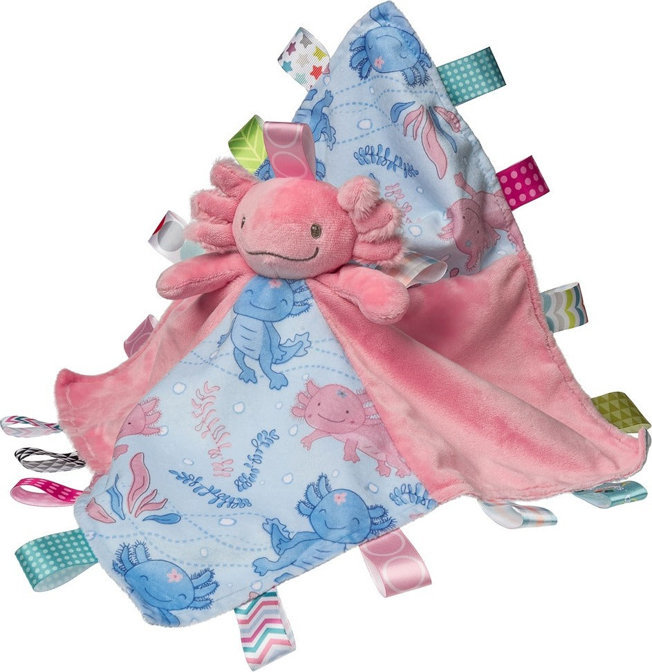 Taggies Lizzy Axolotl Character Blanket - 13x13"