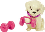 Barbie Doll with Puppy, Workout Outfit, Roller Skates and Tennis