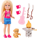 Barbie Chelsea Family & Friends Outdoor Adventures Doll Playset with Pet Puppy & Camping Accessories