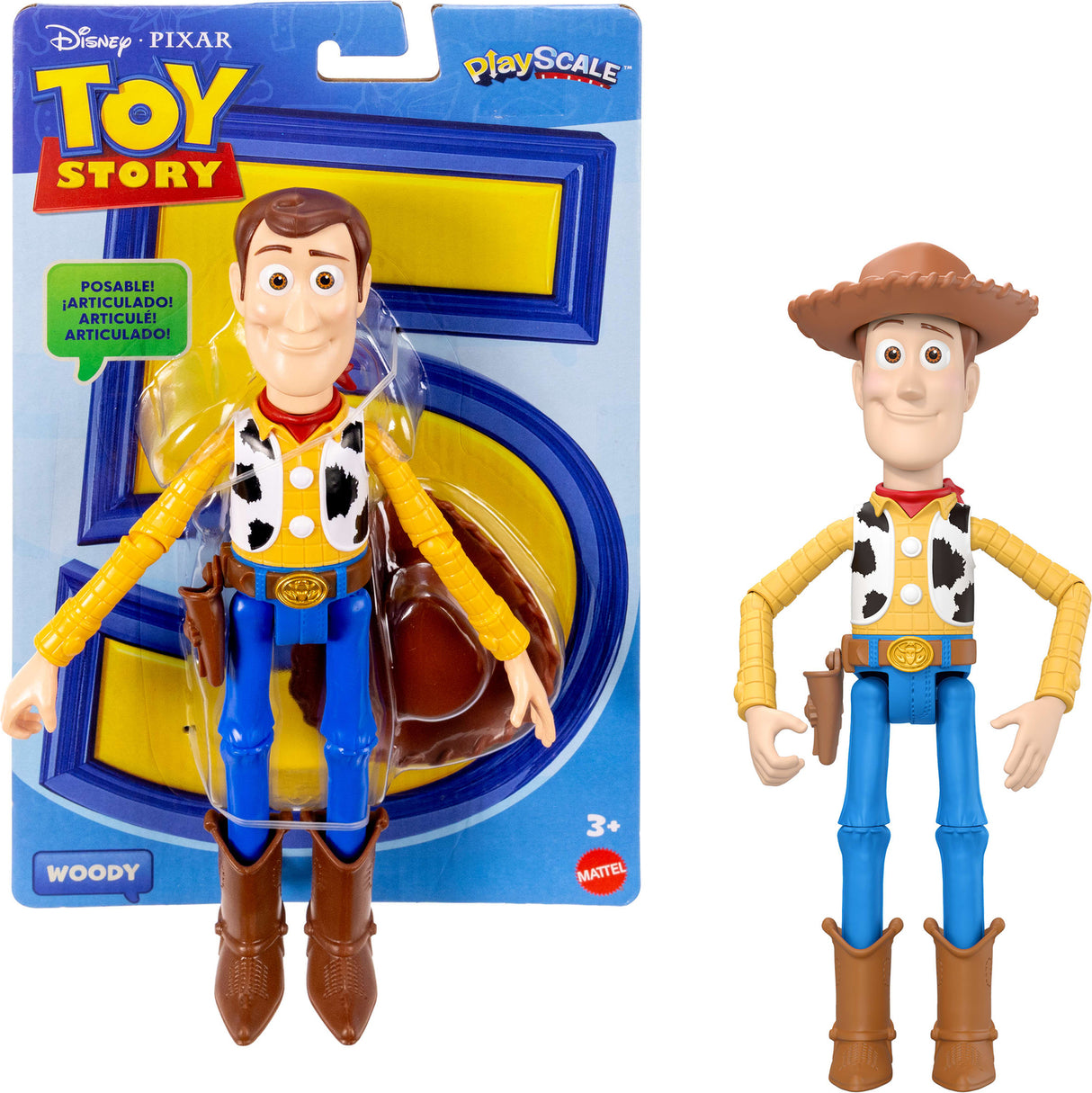 Disney Pixar Disney and Pixar Toy Story Action Figures 7 Inch Playscale, Favorite Characters 8+ Posable Joints