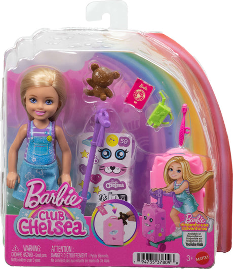 Barbie Club Chelsea Limitless Adventure Doll, Scooter Suitcase and Accessories