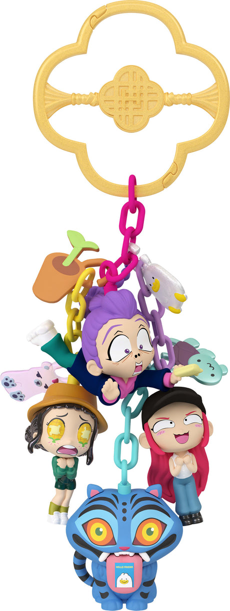 Mattel KPop Demon Hunters, Mini Collectible Keychain Figures, HUNTR/X, Saja Boys, Derpy, Sussie, & Accessories