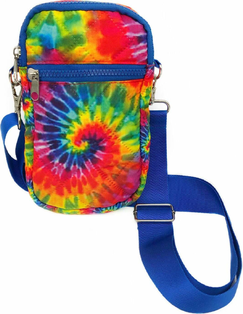 Tie Dye Puffer Messenger Phone Bag