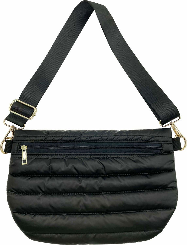 Black Crossbody Puffer