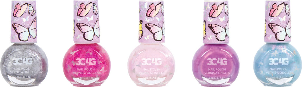 Butterfly Glitter Nail Polish