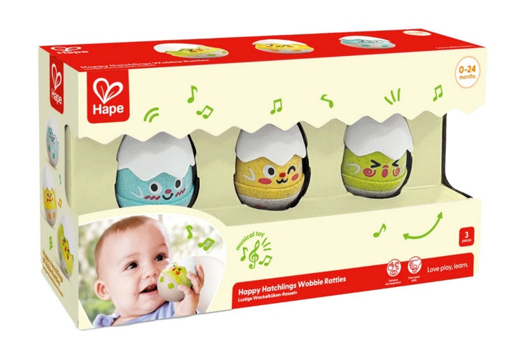 Hape E0124 Happy Hatchlings Wobble Rattles